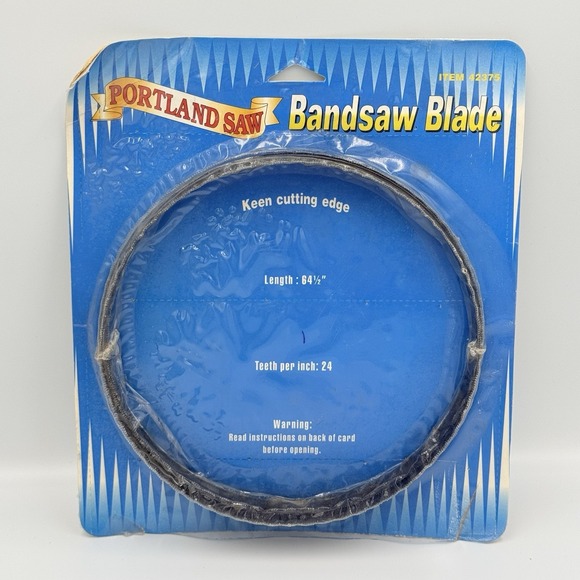 Portland Saw Other - Portland Saw Bandsaw Blade 42375 24 Teeth Per Inch 64.5 Inches NOS